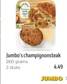 Jumbo Jumbo's champignonsteak aanbieding