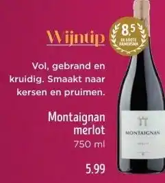 Jumbo Montaignan merlot aanbieding