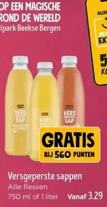 Jumbo Versgeperste sappen aanbieding