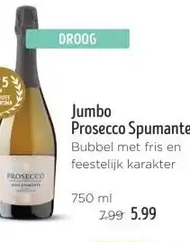 Jumbo Jumbo Prosecco Spumante aanbieding