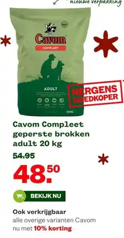 Welkoop Cavom Compleet geperste brokken adult aanbieding