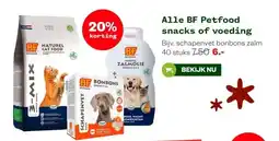 Welkoop Alle BF Petfood snacks of voeding aanbieding