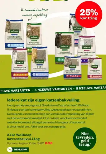 Welkoop Alle Welkoop kattenbakvulling aanbieding