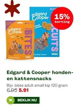 Welkoop Edgard & Cooper honden en kattensnacks aanbieding