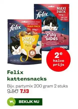 Welkoop Felix kattensnacks aanbieding