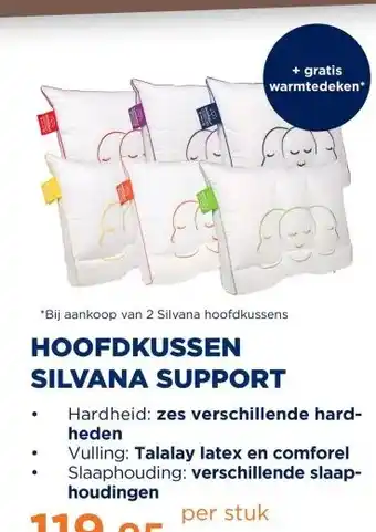 TotaalBED HOOFDKUSSEN SILVANA SUPPORT aanbieding