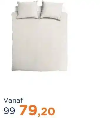 TotaalBED Dekbedovertrek Noa Wit 140 x 200/220 cm aanbieding