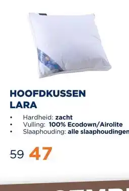 TotaalBED Hoofdkussen Lara ecodown/airolite aanbieding