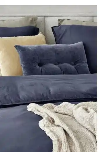 TotaalBED Dekbedovertrek Noa Koningsblauw 140 x 200/220 cm aanbieding