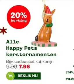 Welkoop Alle Happy Pets kerstornamenten aanbieding