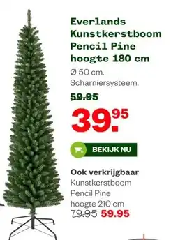 Welkoop Everlands Kunstkerstboom Pencil Pine aanbieding