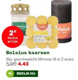 Welkoop Bolsius kaarsen aanbieding
