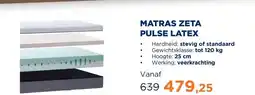 TotaalBED Matras Zeta Pulse-latex | 70 x 200 cm | Standaard aanbieding