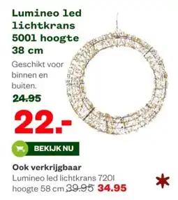 Welkoop Lumineo led lichtkrans 5001 hoogte aanbieding