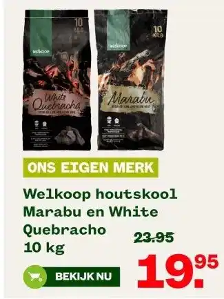 Welkoop Welkoop houtskool Marabu en White Quebracho aanbieding