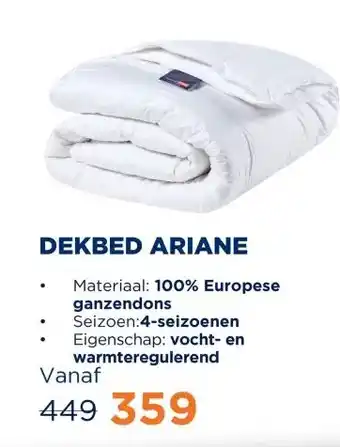TotaalBED Dekbed Ariane 100% dons | 4-seizoenen aanbieding