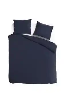 TotaalBED Dekbedovertrek Noa Koningsblauw 140 x 200/220 cm aanbieding