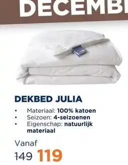 TotaalBED Dekbed Julia 100% katoen | 140 x 200 cm | 4-seizoenen aanbieding