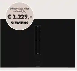 Superkeukens Inductiekookplaat met afzuiging aanbieding