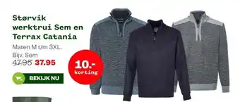 Welkoop Størvik werktrui Sem en Terrax Catania aanbieding