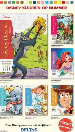The Read Shop DISNEY KLEUREN OP NUMMER aanbieding