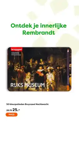 The Read Shop 50 kleurpotloden Bruynzeel Nachtwacht .- aanbieding