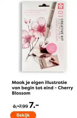 The Read Shop Maak je eigen illustratie van begin tot eind - Cherry Blossom aanbieding