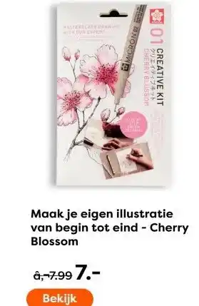 The Read Shop Maak je eigen illustratie van begin tot eind - Cherry Blossom aanbieding