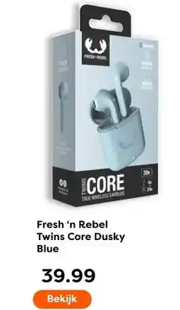 The Read Shop Fresh 'n Rebel Twins Core Dusky Blue aanbieding