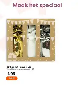 The Read Shop Strik en lint-goud / wit aanbieding