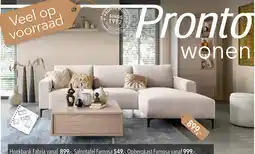 Pronto wonen Hoekbank Fabria aanbieding