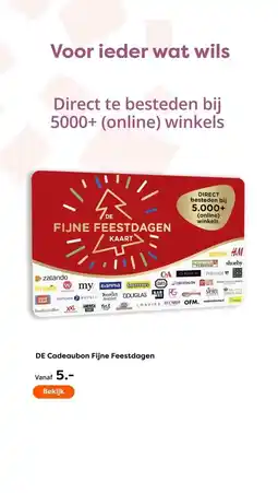 The Read Shop DE Cadeaubon Fijne Feestdagen aanbieding