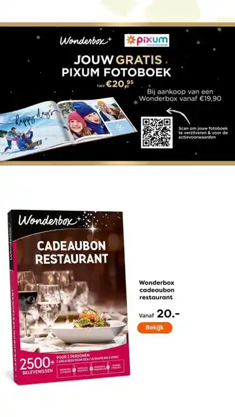 The Read Shop Wonderbox cadeaubon restaurant aanbieding