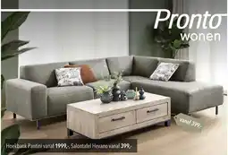 Pronto wonen Hoekbank Pantini aanbieding
