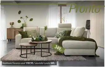 Pronto wonen Hoekbank Florance aanbieding