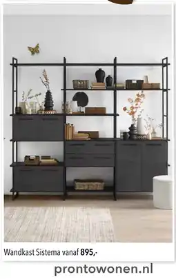 Pronto wonen Wandkast Sistema aanbieding