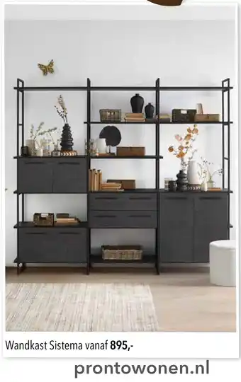 Pronto wonen Wandkast Sistema aanbieding