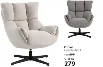 Profijt Meubel Ordini Draaifauteuil aanbieding