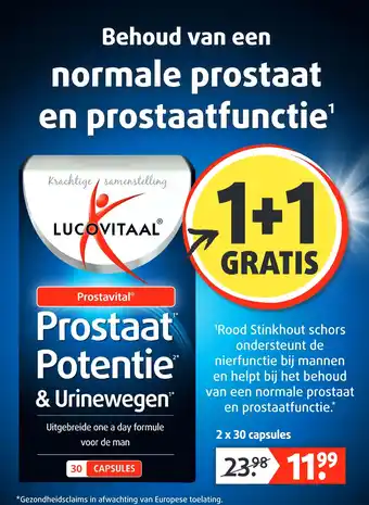 Lucovitaal Prostaat 1* Potentie & Urinewegen™ 2* aanbieding