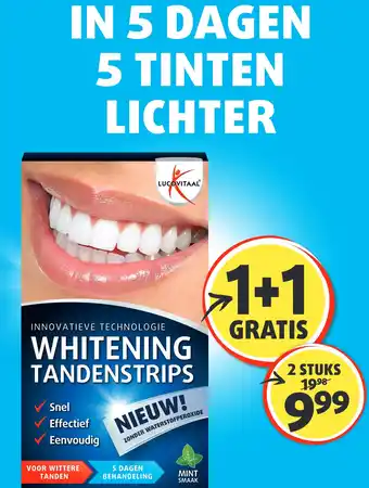 Lucovitaal WHITENING TANDENSTRIPS aanbieding