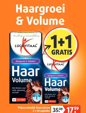 Lucovitaal Haargroei & Volume aanbieding