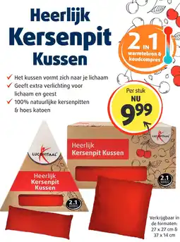 Lucovitaal Heerlijk Kersenpit Kussen aanbieding