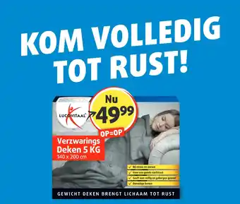 Lucovitaal Verzwarings Deken 5 KG aanbieding