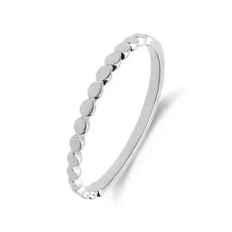 Lucardi 14 karaat witgouden ring bolletjes aanbieding