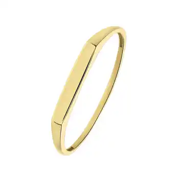Lucardi 14 karaat geelgouden ring met bar aanbieding