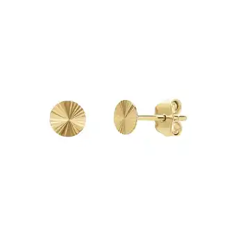 Lucardi 14 karaat geelgouden oorbellen rondjes aanbieding