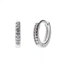 Lucardi Zilveren oorringen 12mm met zirkonia aanbieding