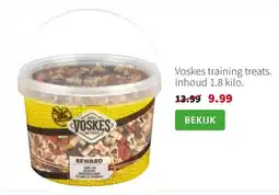 Intratuin Voskes training treats. Inhoud 1.8 kilo. aanbieding
