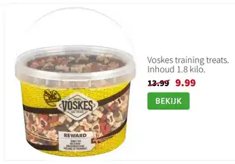 Voskes training treats. Inhoud 1.8 kilo.