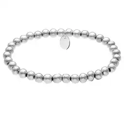 Lucardi Stalen kralenarmband voor dames aanbieding